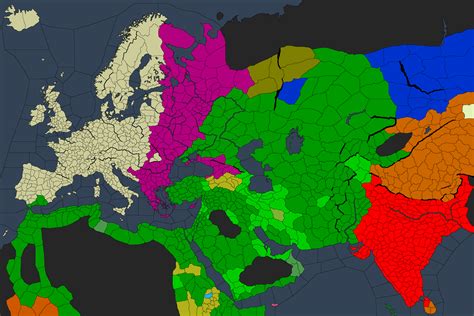 I'm Back! This time I've made the Political, Religious and Cultural maps for the EU4 start date ...