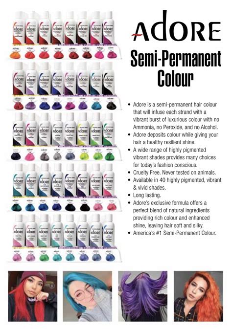 Adore Semi Permanent Hair Colour Range | Adore | @Hairbyu