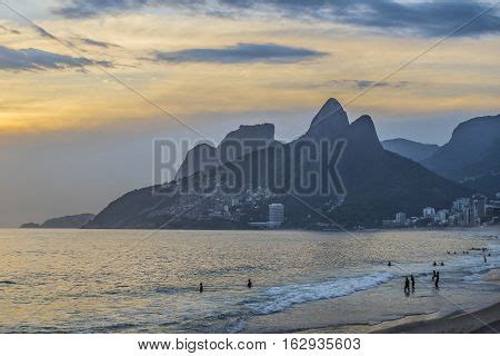 Ipanema Beach Sunset Image & Photo (Free Trial) | Bigstock