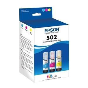 Epson 502 Multi-pack With Sensor - 3-pack Yellow, Cyan, Magenta Original - ink tank - for ...