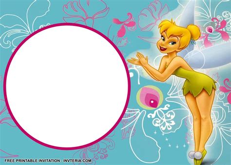 45+ Tinkerbell Invitation Cards For Birthdays PNG | Free Invitation Template