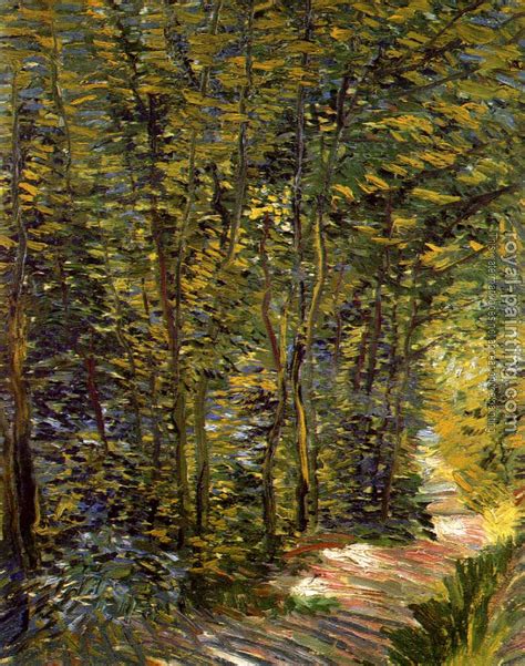 A Path in the Woods by Vincent Van Gogh | Oil Painting Reproduction