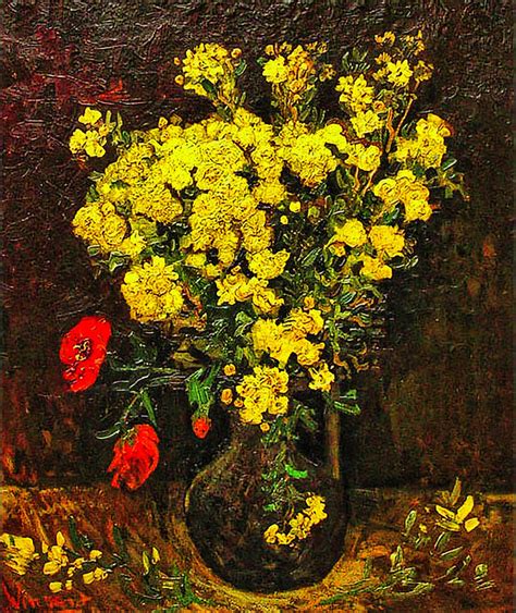 Vincent Van Gogh Yellow Poppy Painting by Charles Rankin | Fine Art America