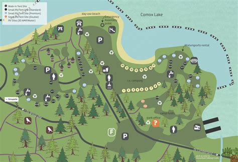 Campsite Booking Map - Cumberland Lake Park & Campground