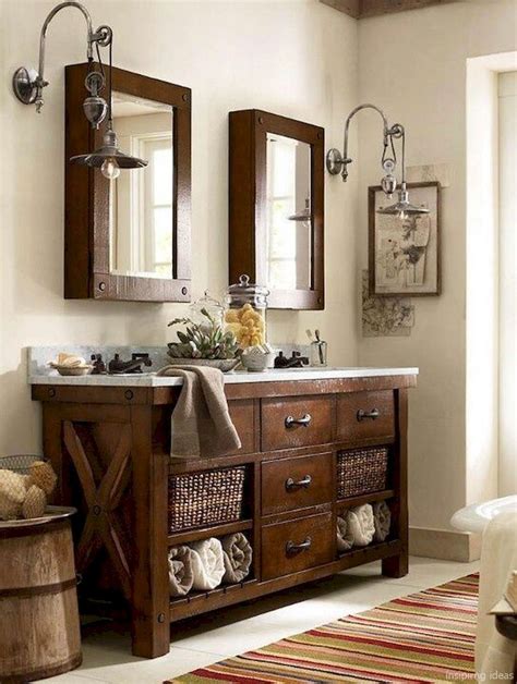 Bring Out The Rustic Charm With Farmhouse Bathroom Vanity Cabinets ...