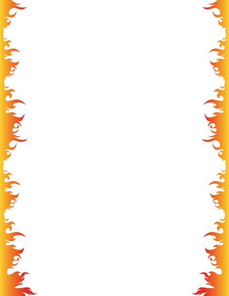 Fire page border. Free downloads at http://pageborders.org/download ...