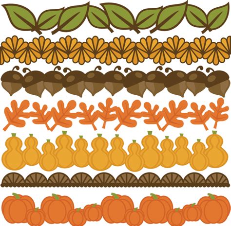 Thanksgiving Borders Set SVG cut files for scrapbooking thanksgiving words clipart free svg cuts