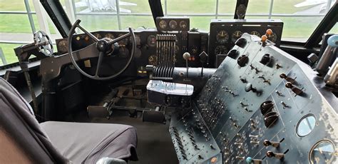 The cockpit of the Spruce Goose (yes, I got to sit in the chair) : r/aviation