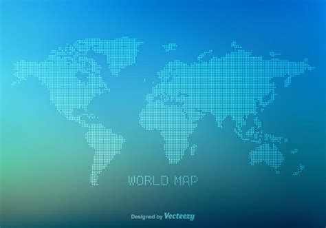 Free Vector Dotted World Map 104165 Vector Art at Vecteezy