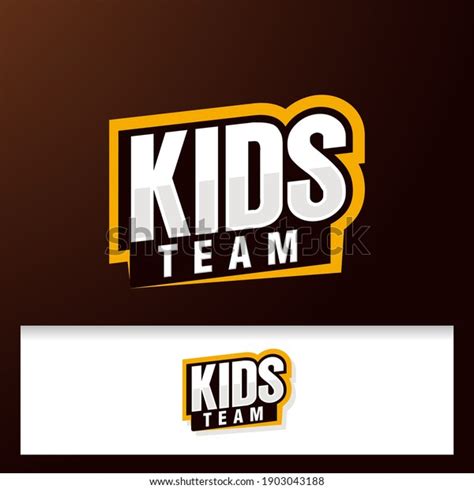 Kids Team Typo Sport Logo Stock Vector (Royalty Free) 1903043188 ...