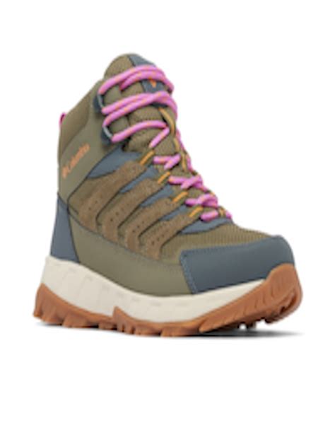 Buy Columbia Women Strata Trail Mid Wp Hiking And Trail Trekking Shoes ...