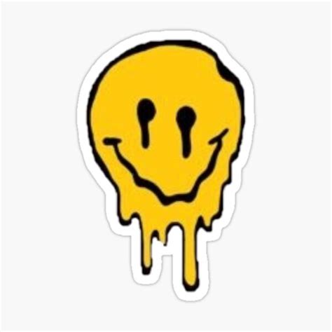 "Melting face" Sticker by MK-Creations | Redbubble