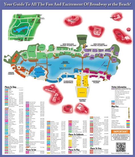 Broadway at the Beach Map - Great shopping, restaurants and fun at Broadway at the Beach in ...