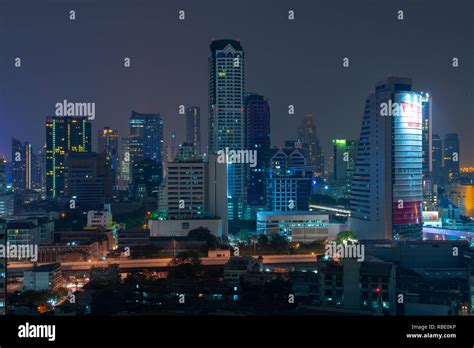 Bangkok night skyline Stock Photo - Alamy