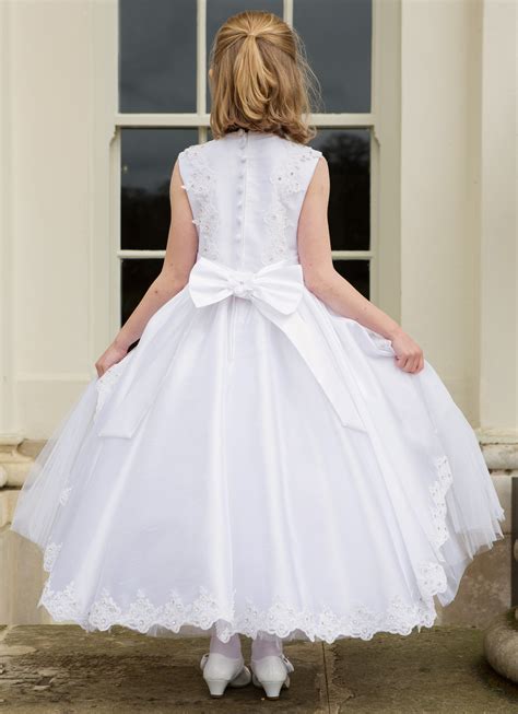 Girls White Communion dress from Cerimonia by Peppermint | Wonderland