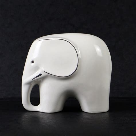 Porcelain Elephant - Etsy