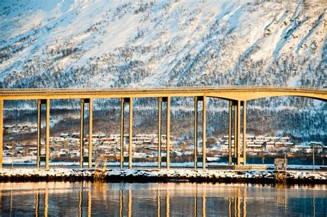 Tromso bridge stock photo. Image of building, bridge - 26139670