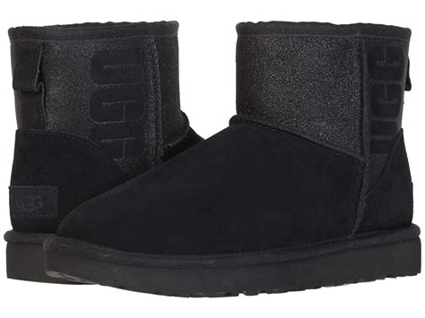 UGG Suede Classic Mini Sparkle in Black - Lyst