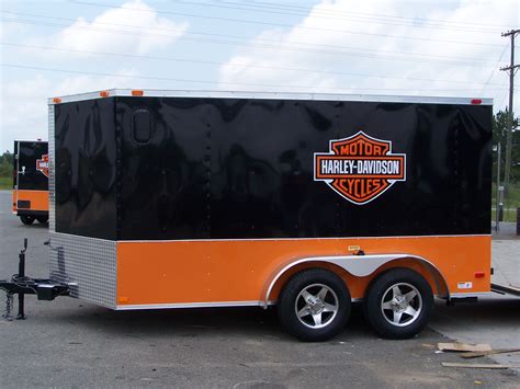 7x16 Harley Davidson Motorcycle Trailer Trailer ID: 2720 - Xtra Tuff ...