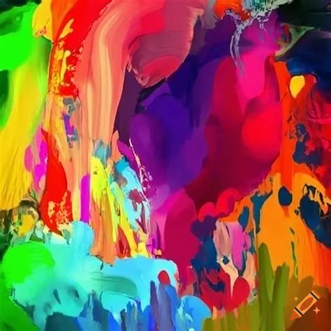 Abstract colors background on Craiyon