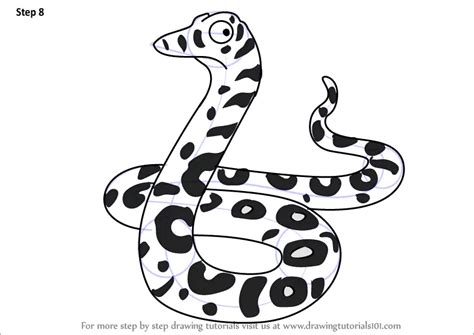 Learn How to Draw Snake from The Gruffalo (The Gruffalo) Step by Step ...