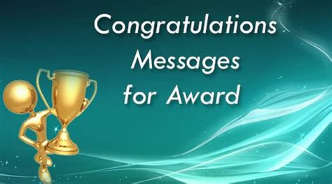 Congratulations Messages for Award