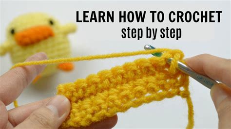 HOW TO CROCHET FOR BEGINNERS - Step by Step - YouTube