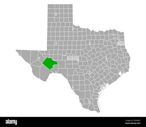 Map of Pecos in Texas Stock Photo - Alamy