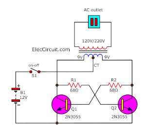 simple inverter circuit diagram - Wiring Diagram and Schematics