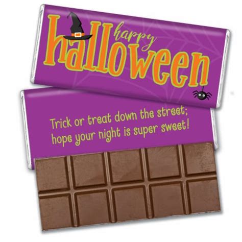 12 Pcs Halloween Candy Party Favors in Bulk Belgian Chocolate Bars ...