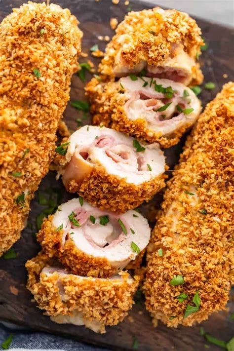 Baked Chicken Cordon Bleu Recipe - Easy Chicken Recipes (VIDEO!)