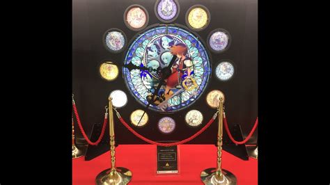 KINGDOM HEARTS Memorial stained glass clock - YouTube