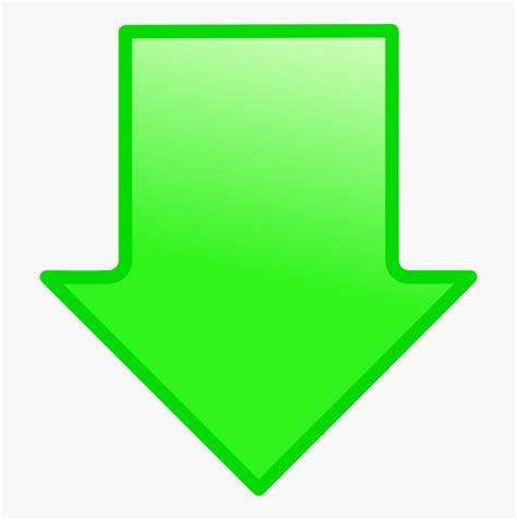 Clipart Down Arrow - Small Green Arrow Down, HD Png Download - kindpng