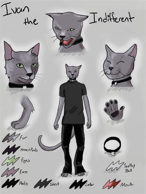 Cat fursona refsheet -Request by nuttychooky on DeviantArt