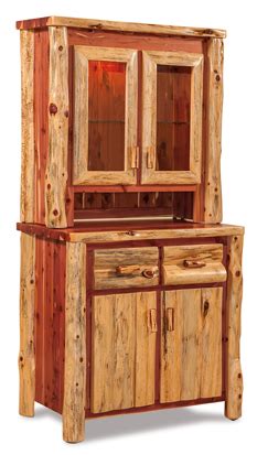 Fireside Rustic Small Kitchen Hutch