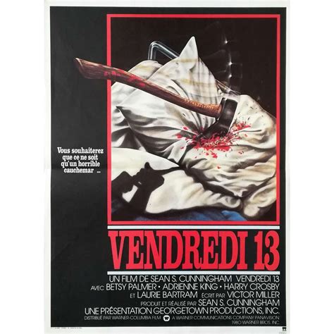 Friday THE 13TH Movie Poster 15x21 in.