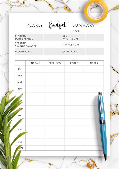 Printable Yearly Budget Template - prntbl.concejomunicipaldechinu.gov.co