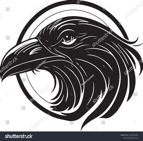 Vector Illustration Raven Head Good Logo Stock Vector (Royalty Free) 2260532493 | Shutterstock