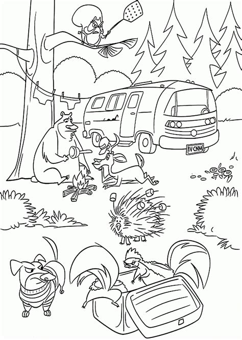 Printable Forest Coloring Pages