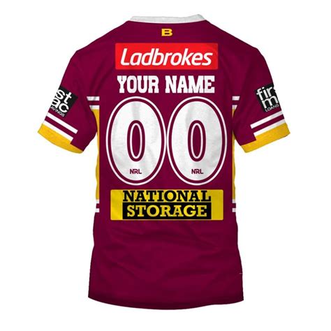 Personalized Brisbane Broncos 2019 Home Jerseys Hoodies Shirts For Men Women - YourGears