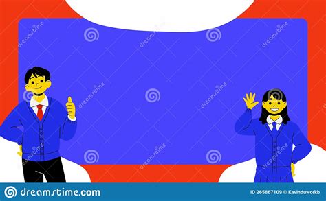 Simple Minimalist Simple Virtual Background Stock Illustration ...