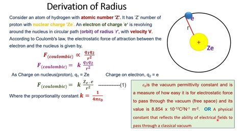 calculation of radius using Bohr model, - YouTube