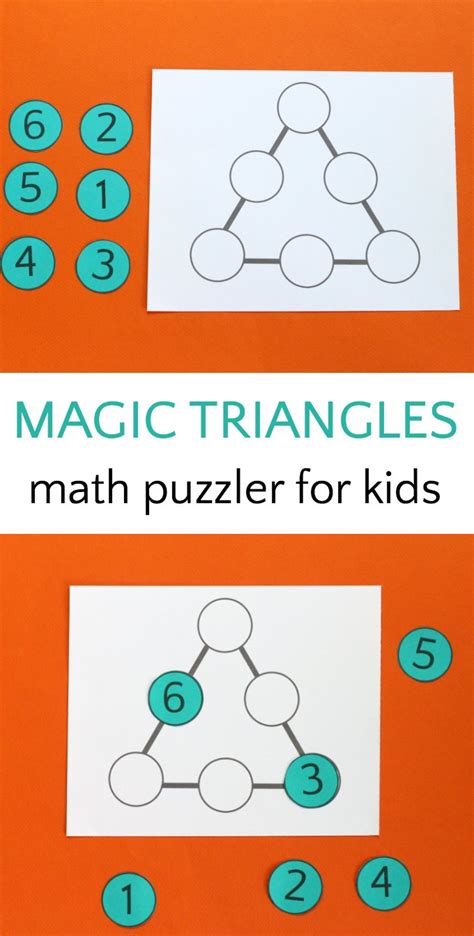 Magic Triangle: Math Puzzle for Kids