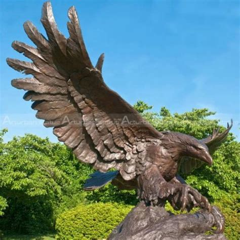 Large Size Bronze Eagle Statue, outdoor eagle sculpture