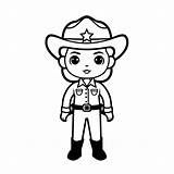 SheriffS Adventures Coloring Page  sketch template