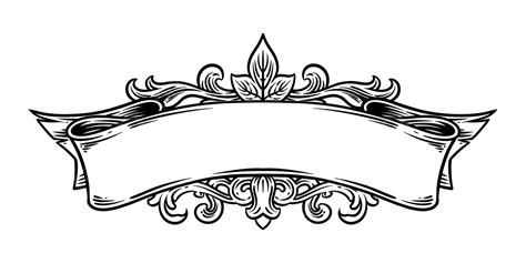 Decorative Floral Vintage Ribbon Border, Vintage, Ribbon, Border PNG Transparent Clipart Image ...