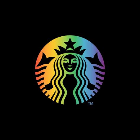 Starbucks Pride Logo Rainbow Colors - (.Ai .PNG .SVG .EPS Free Download)