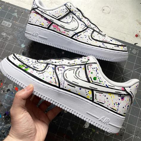 Custom Air Force 1 Line Splash – SHECUSTOMIZE