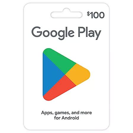 Google Play $100 Gift Card - Sam's Club