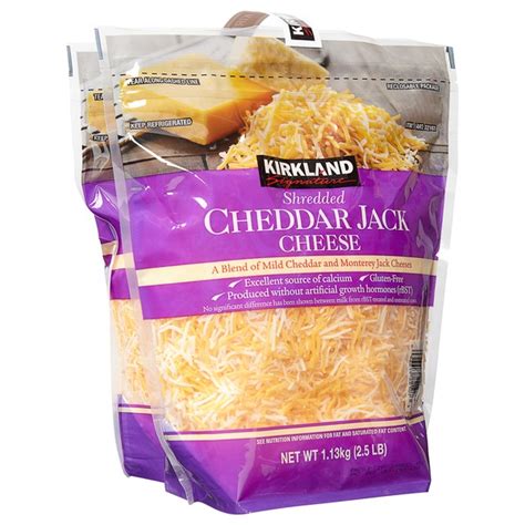 Kirkland Signature Cheddar / Monterey Jack, 2/2.5 lb (2.5 lb) from Costco - Instacart